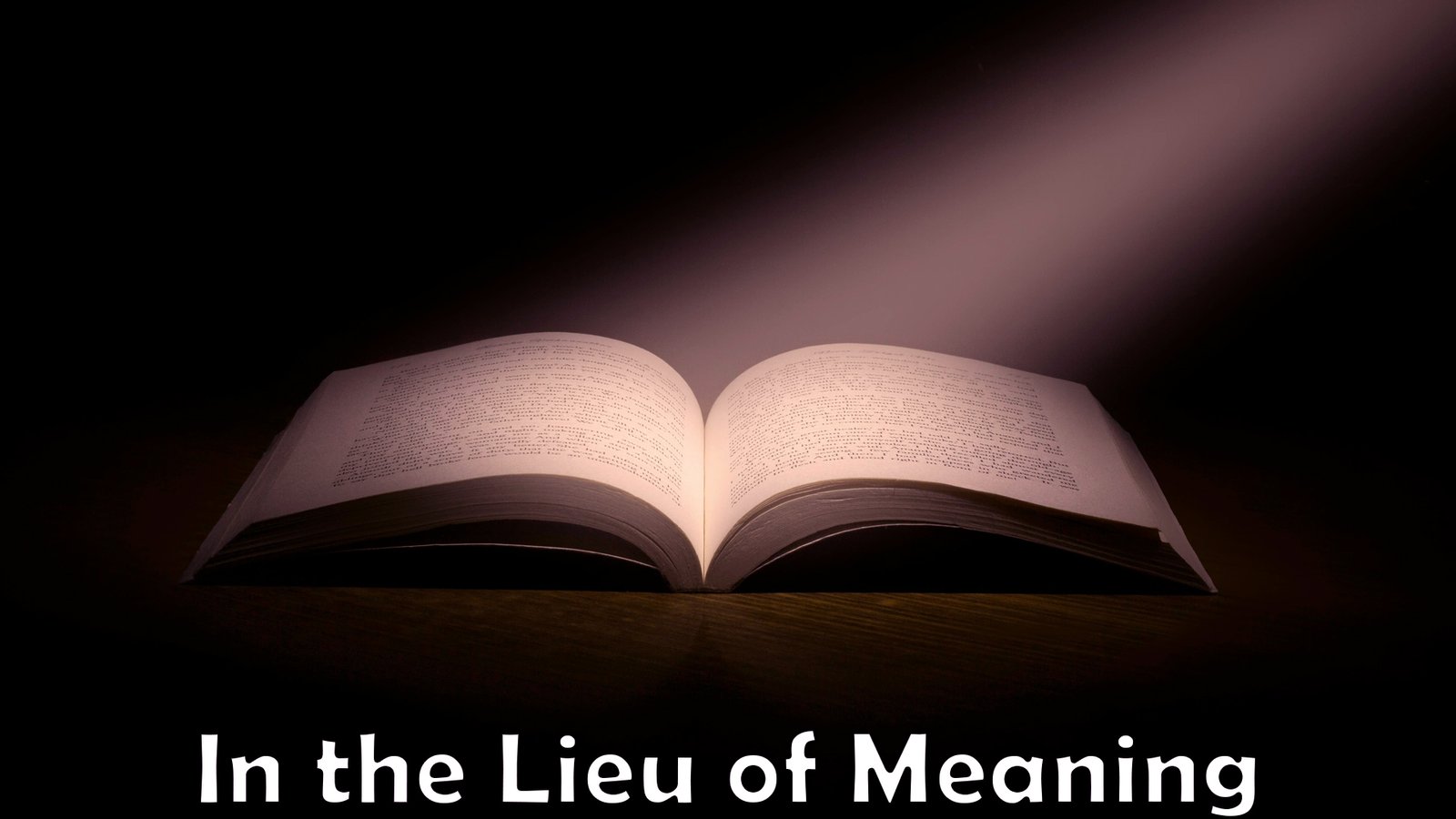 In the Lieu of Meaning