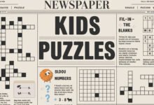 Kids Puzzles Newspapers