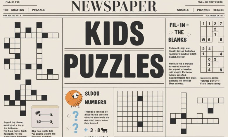 Kids Puzzles Newspapers