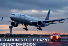 United Airlines Flight UA770 Emergency Diversion
