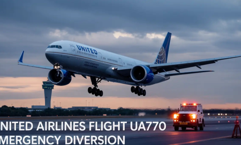 United Airlines Flight UA770 Emergency Diversion